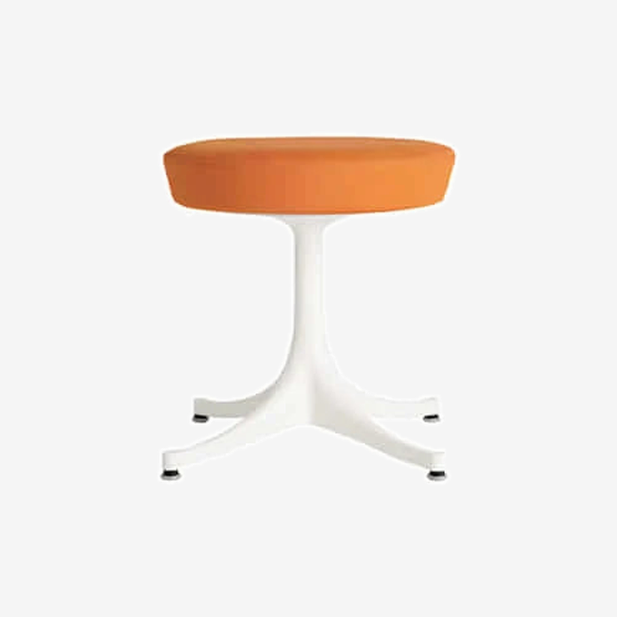 Nelson Pedestal Stool (Orange)