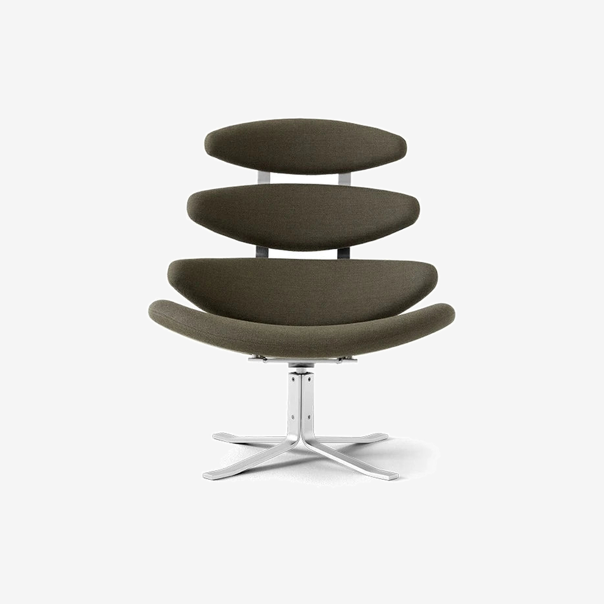 Corona Lounge Chair 5000 Brushed Steel/Clay14