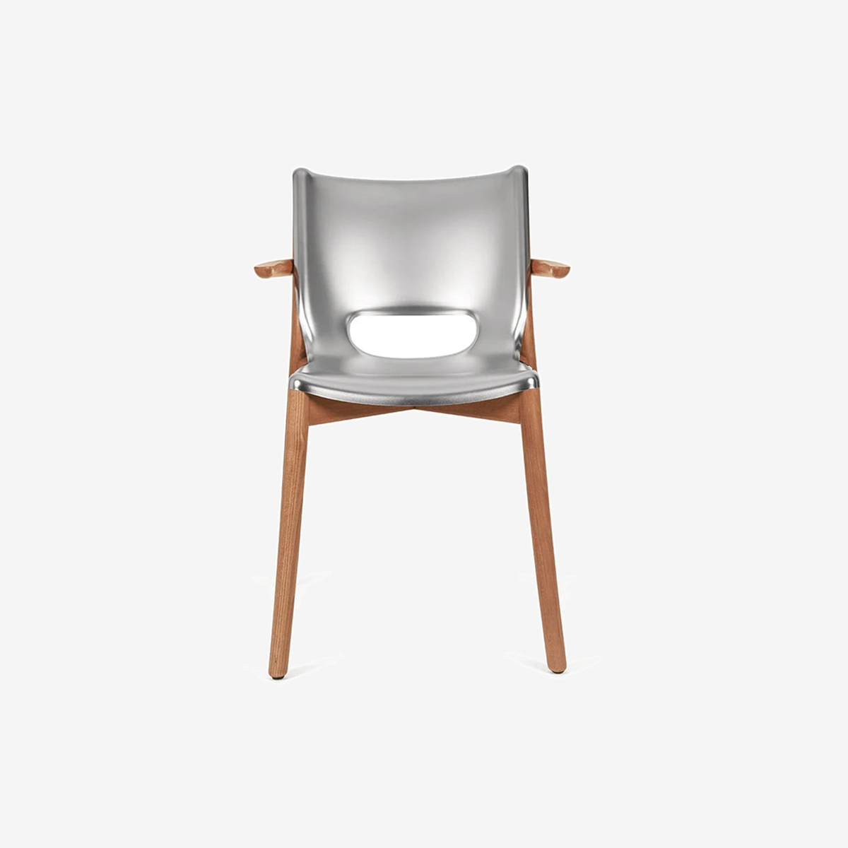 Puel Matte Steel/Brown Armchair