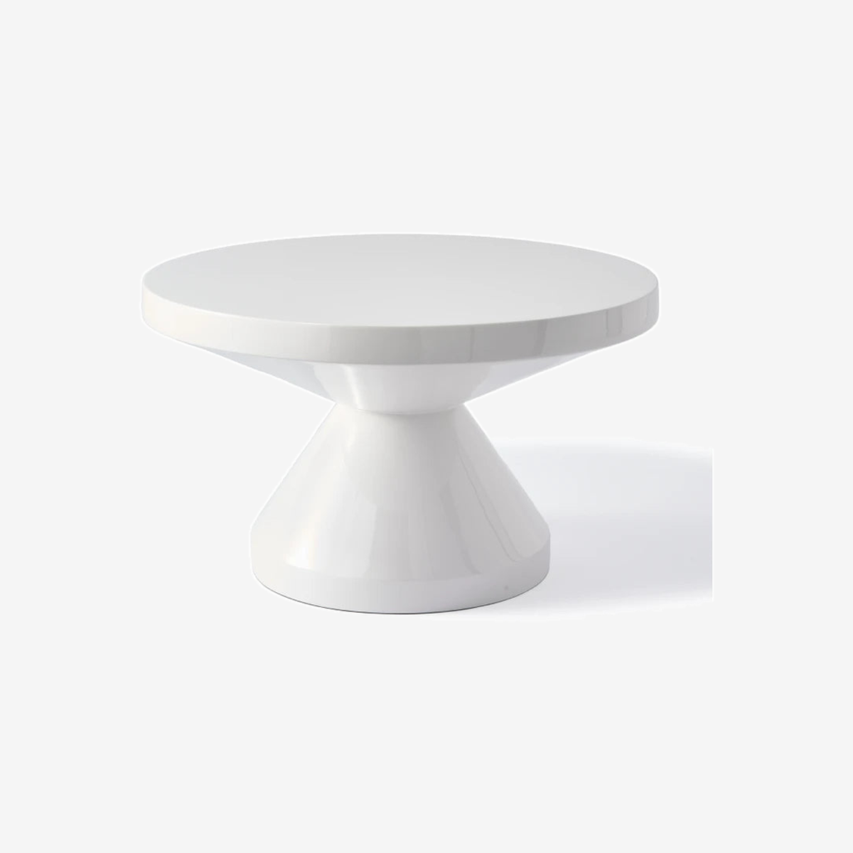 Zig Zag White Coffee Table