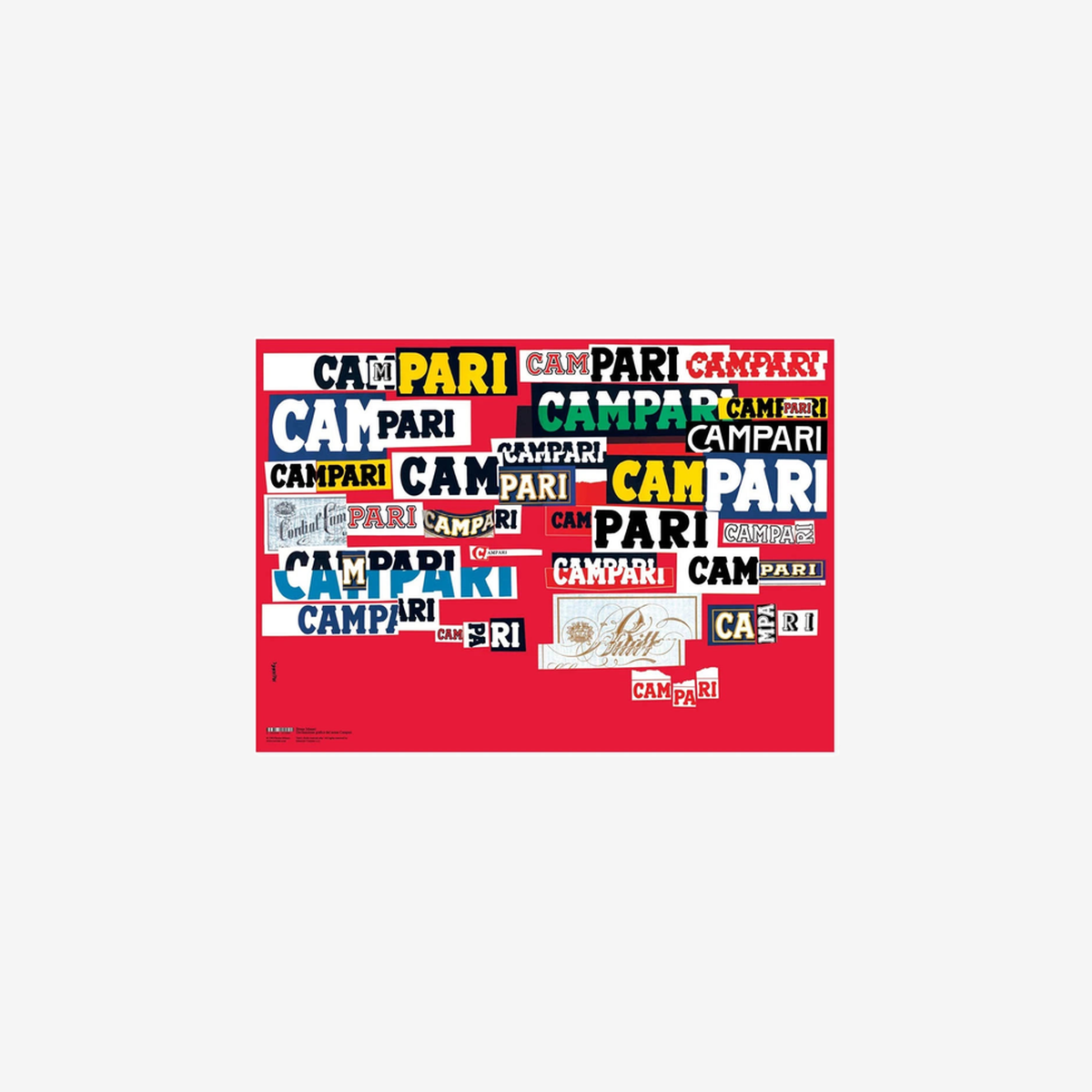 Campari Poster by Bruno Munari 70 x 50