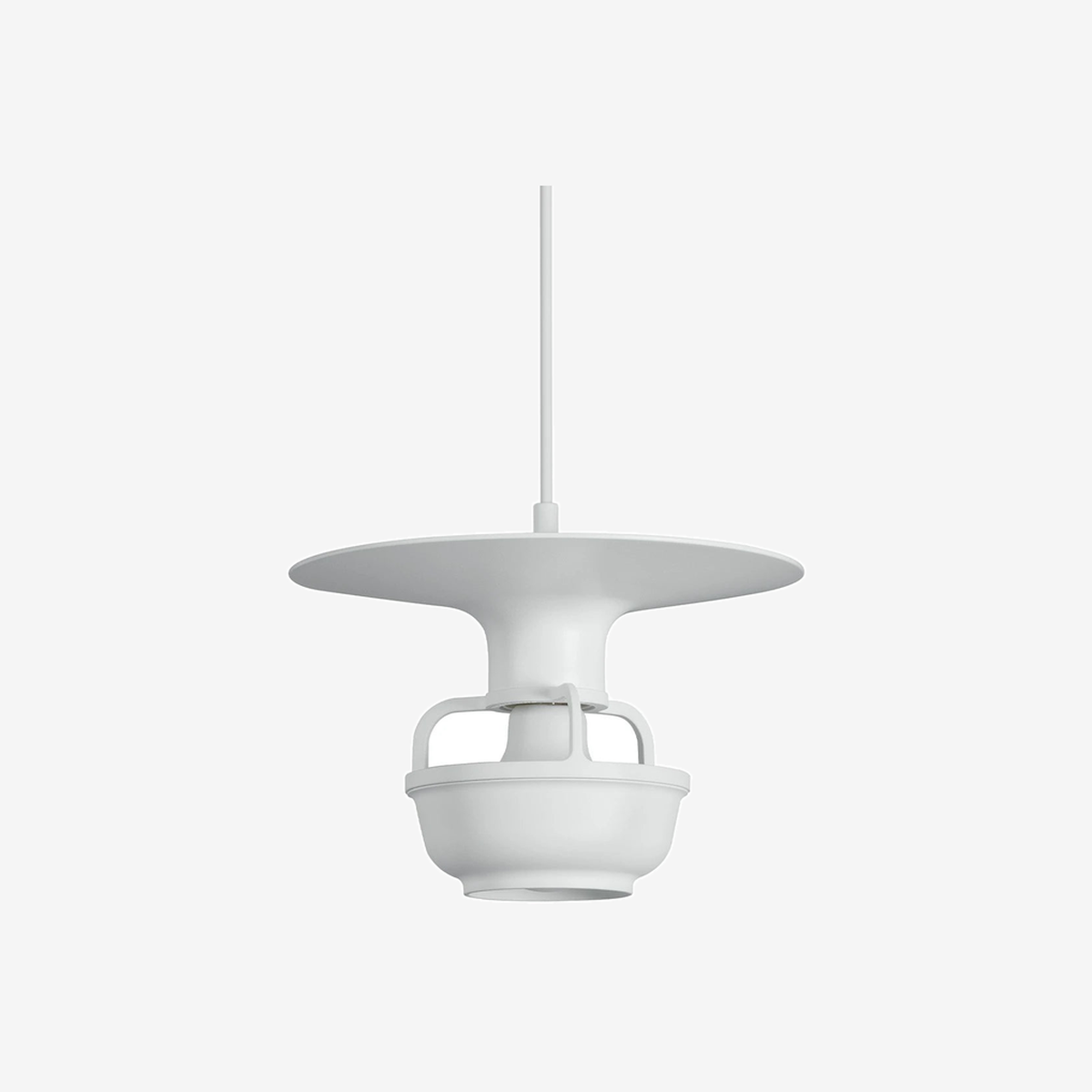 Kori Pendant Light white with disc shade