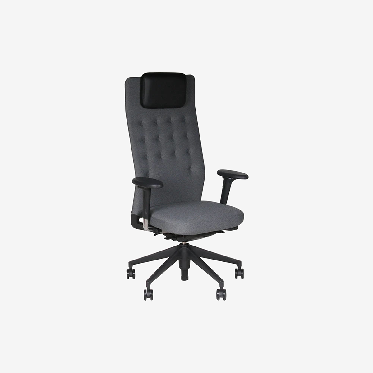 ID Trim L 3D Plano Sierra Grey Nero Basic Dark Full Option Office Chair