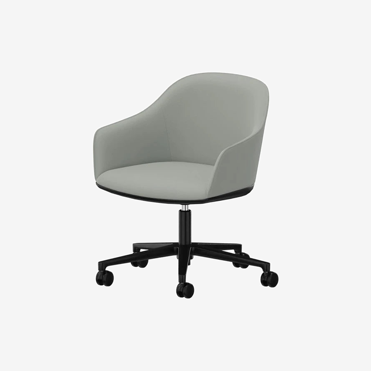 Softshell Arm Chair 5 Star Light Grey Sierra Grey Basic Dark Office Chair