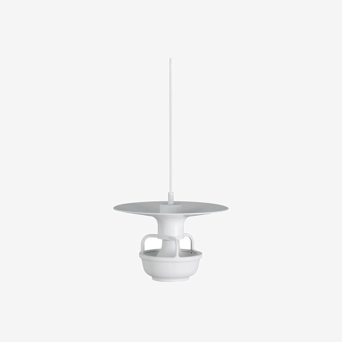 Kori Pendant Light with Disc Shade White Dining Lamp