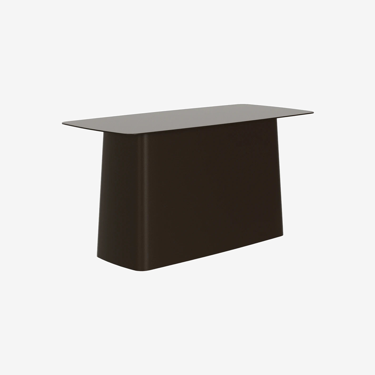 Metal Side Table Large Chocolate