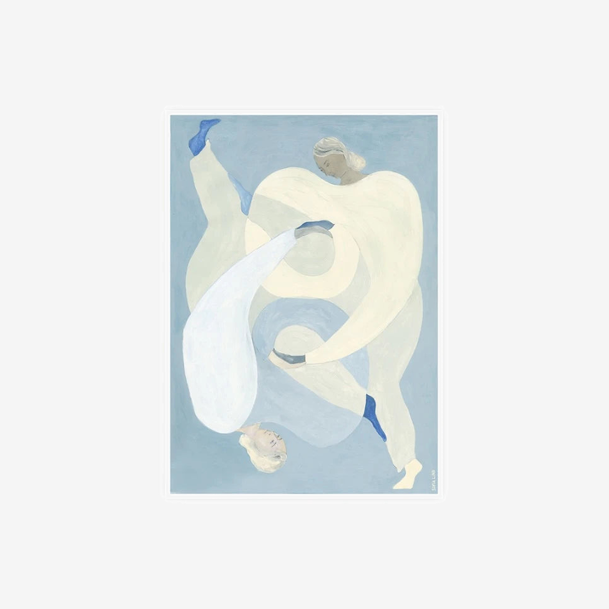 The Poster Club Sofia Lind Hold You - Blue 500 x 700