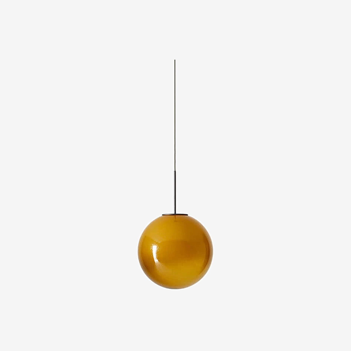 Bollicosa Lamp (Caramel White Glass/Black)