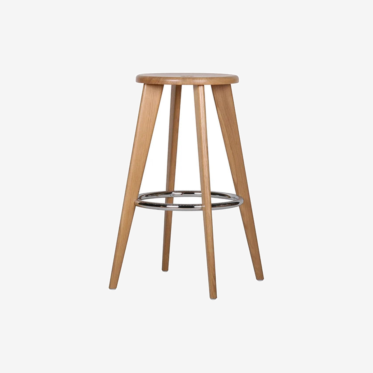 Tabouret Haut Oak Natural Bar Stool