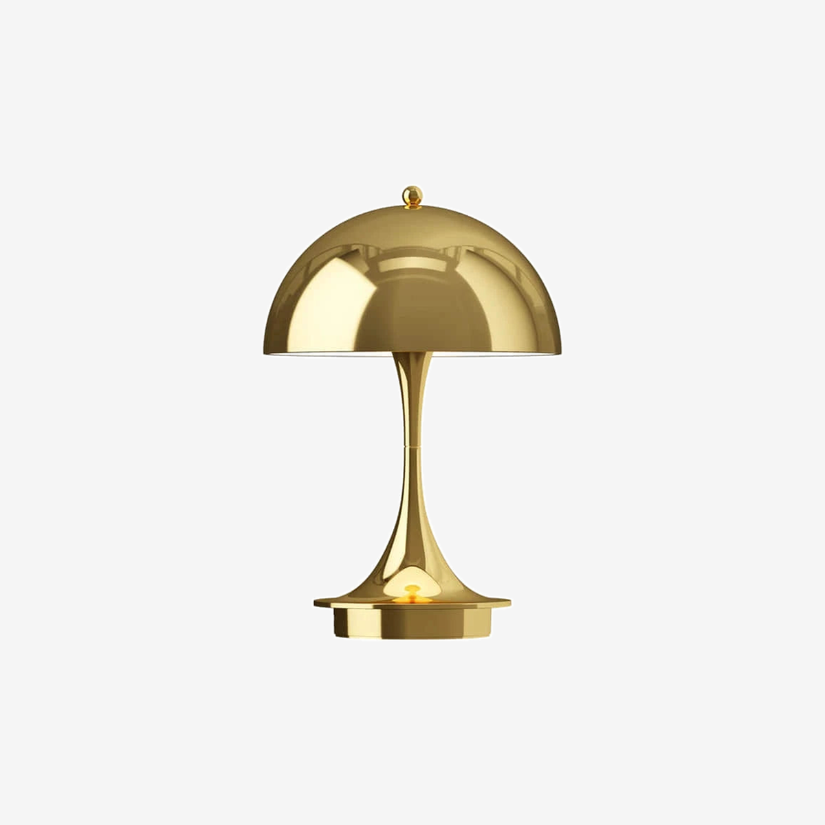 Panthella V3 Brass Metal Portable Lamp Φ160