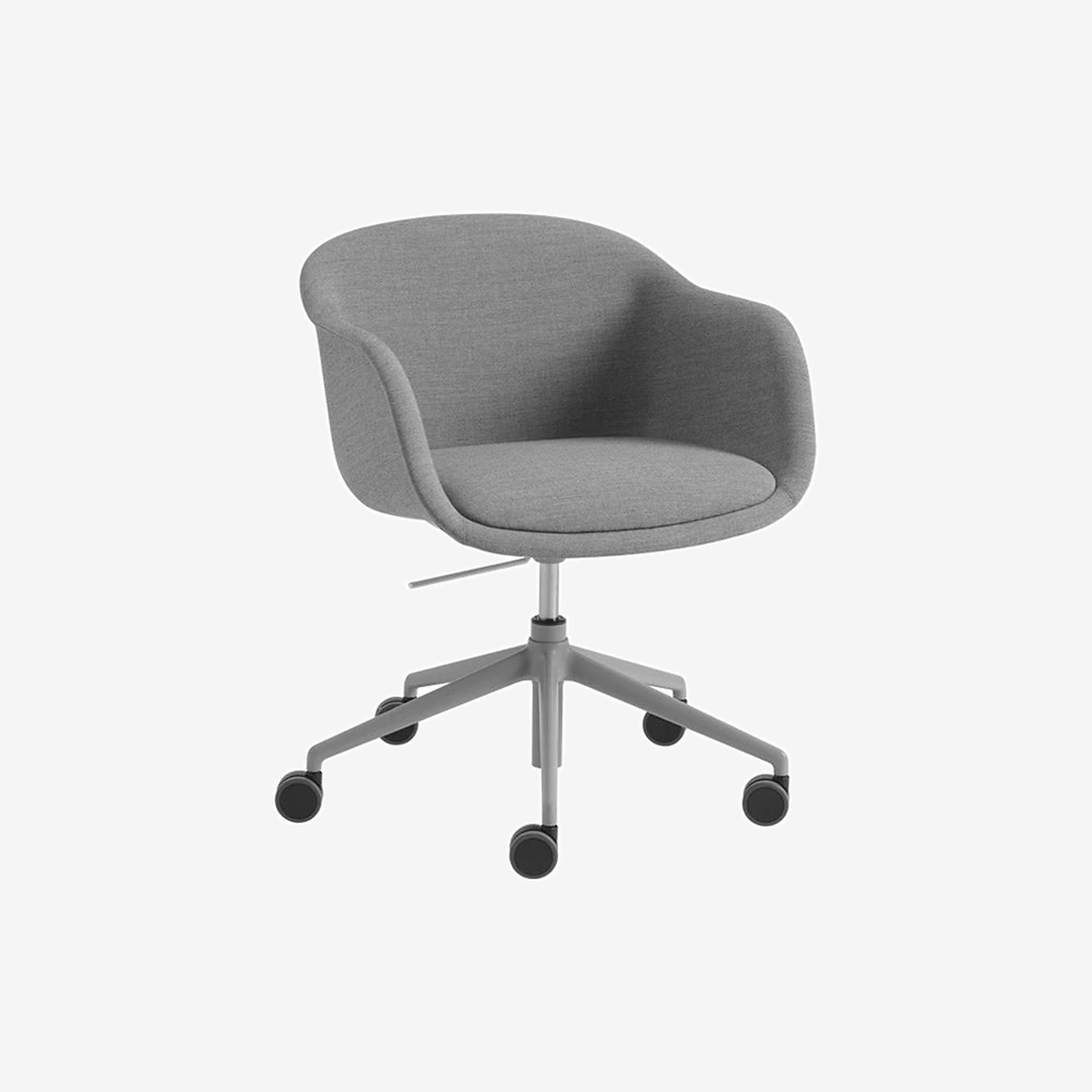 Fiber Conference Armchair Castors Grey/Remix133