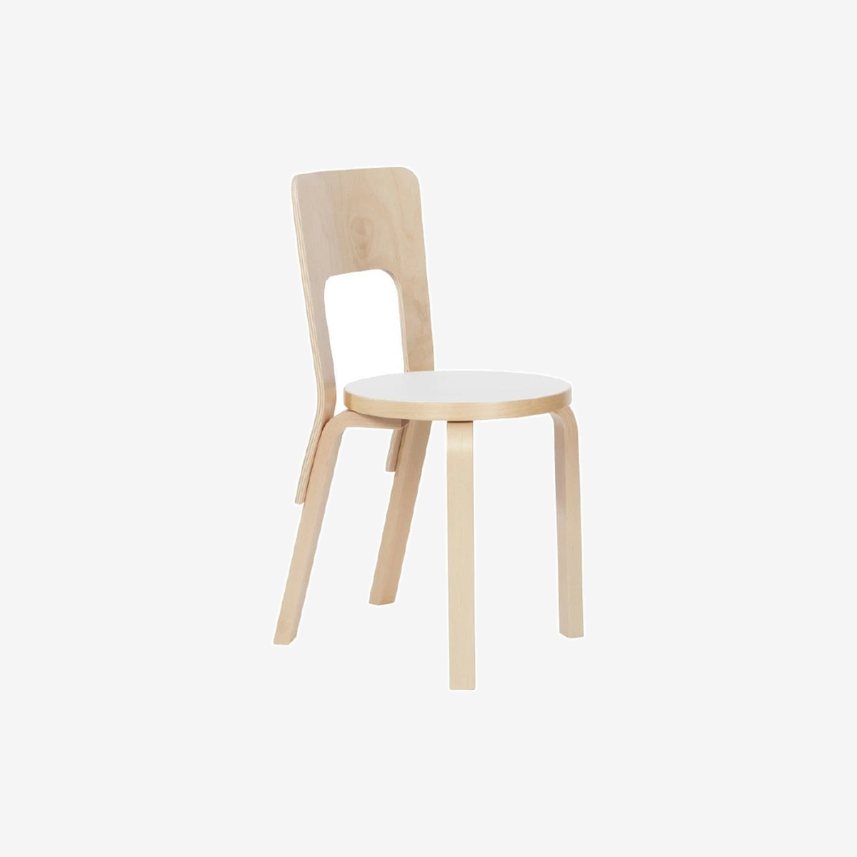 Chair 66 White Laminate Dining Chair