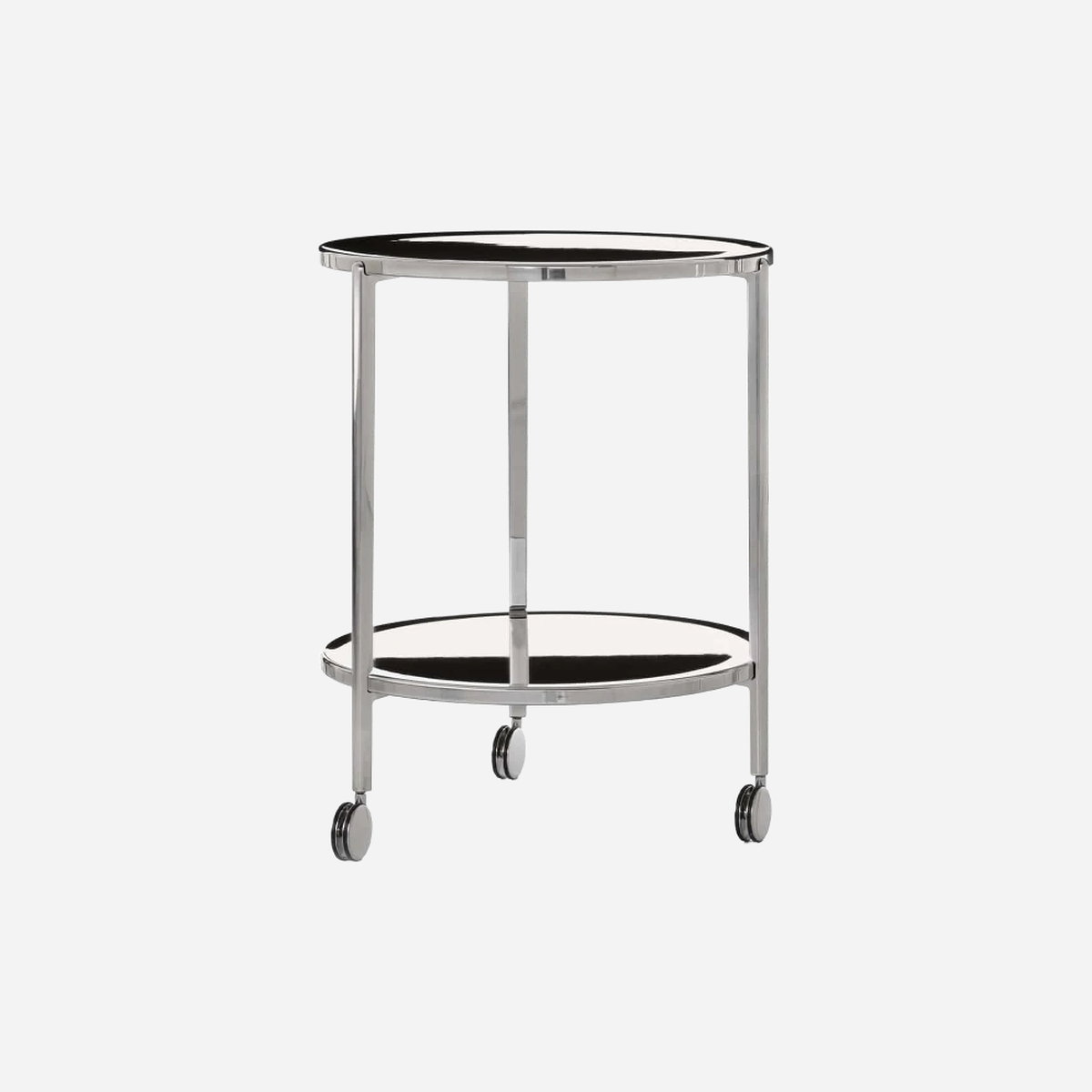 tambour table on wheel H.65 cm