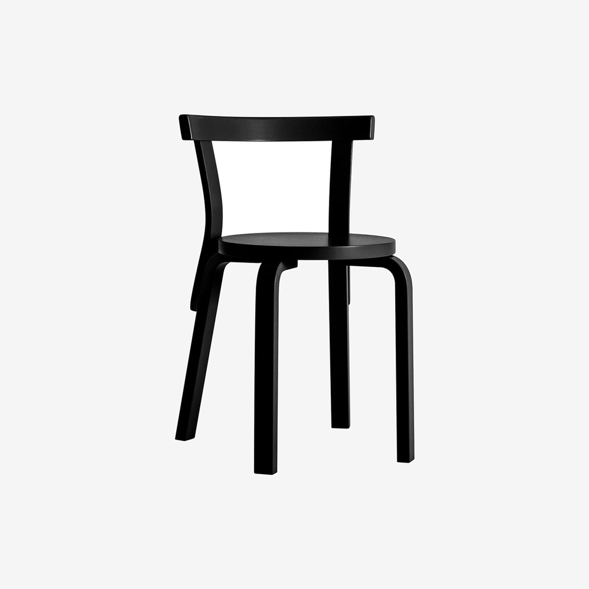 Chair 68 Black Laquered