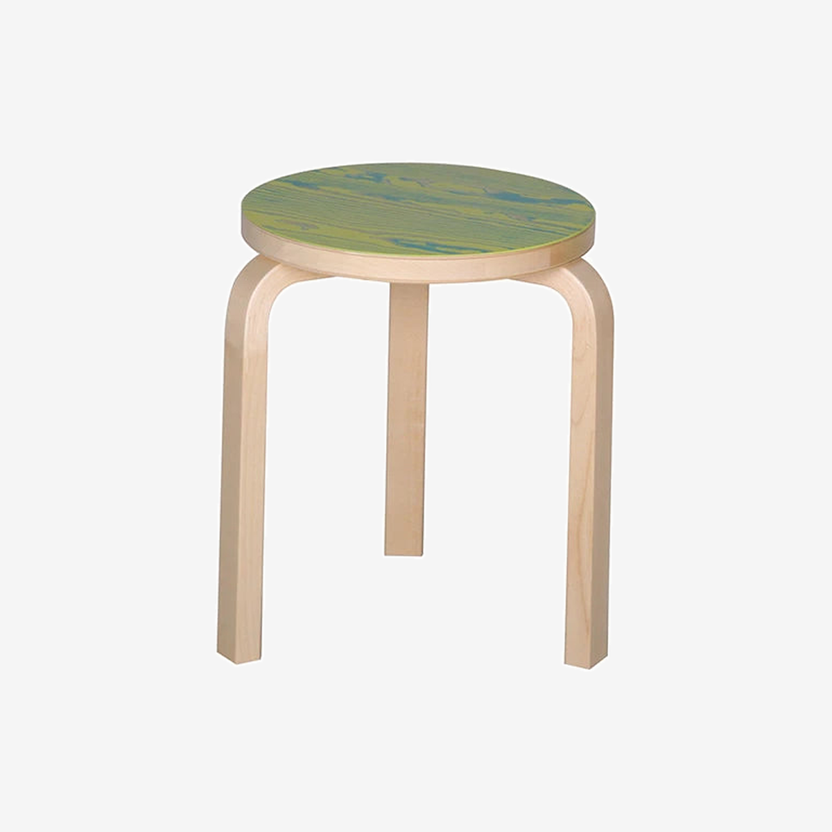 Stool 60 Coloring Green And Yellow Stool