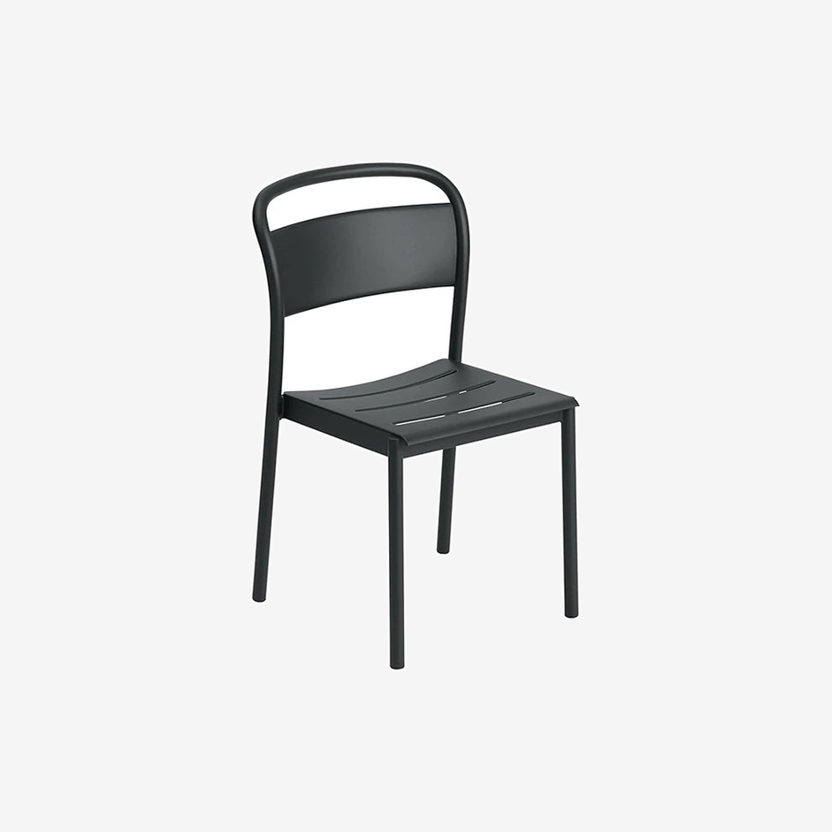 Linear Steel Chair Black