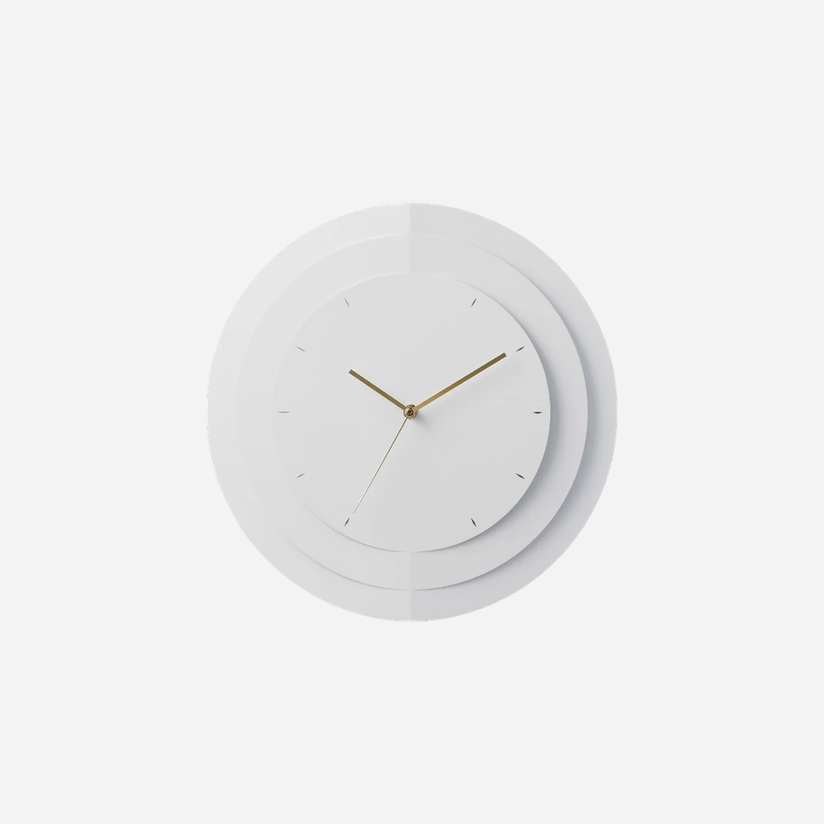 Slit Wall Clock Rich White