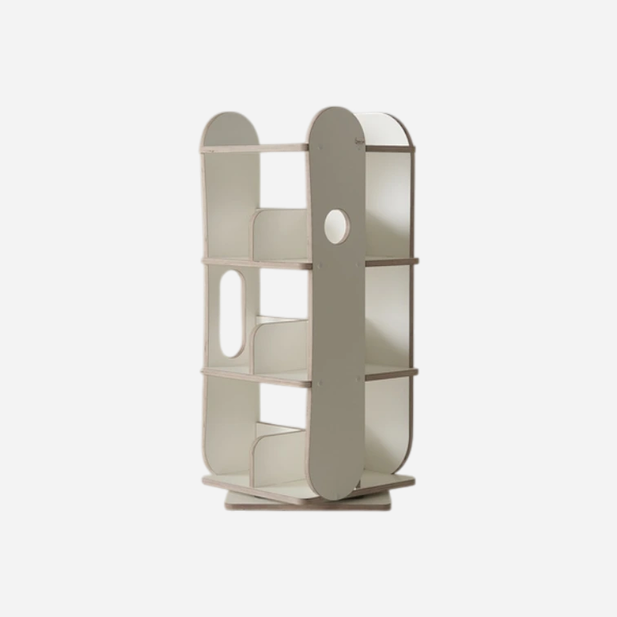 Luna 3-Tier Rotating Bookshelf