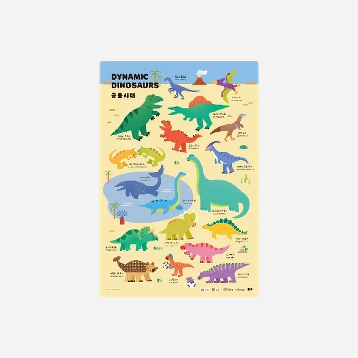 Dinosaur Cross-Section Illustration Poster