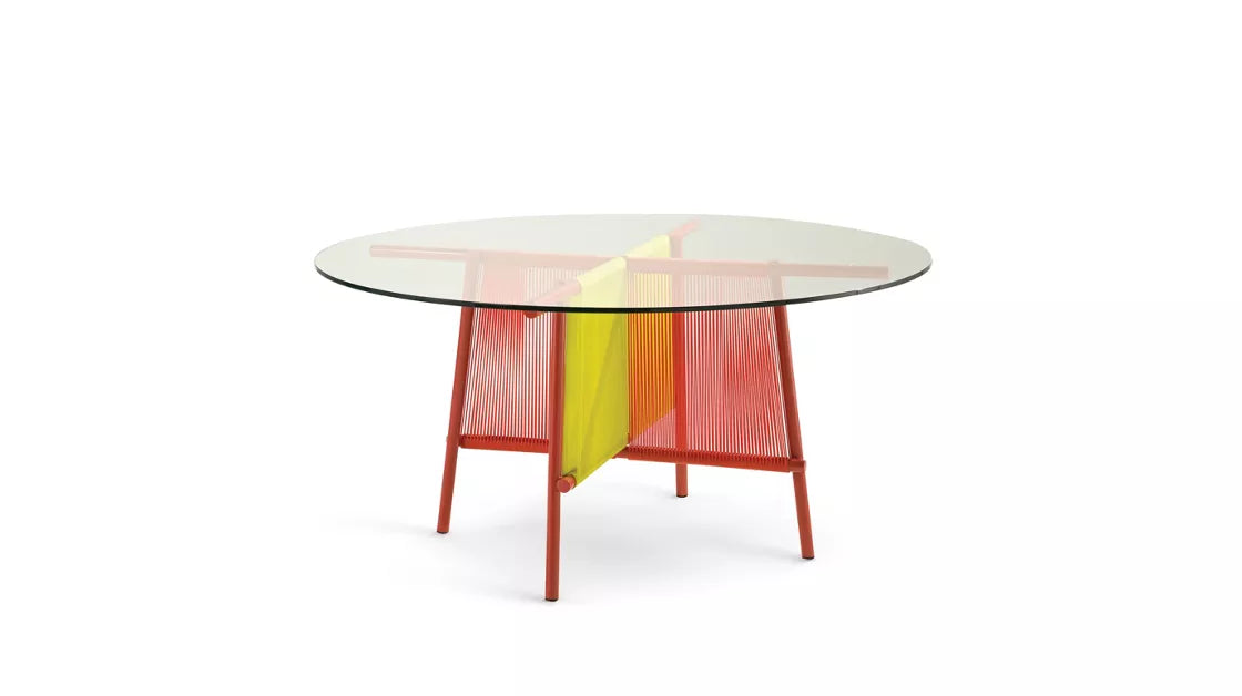 traveler outdoor | dining table - glass top