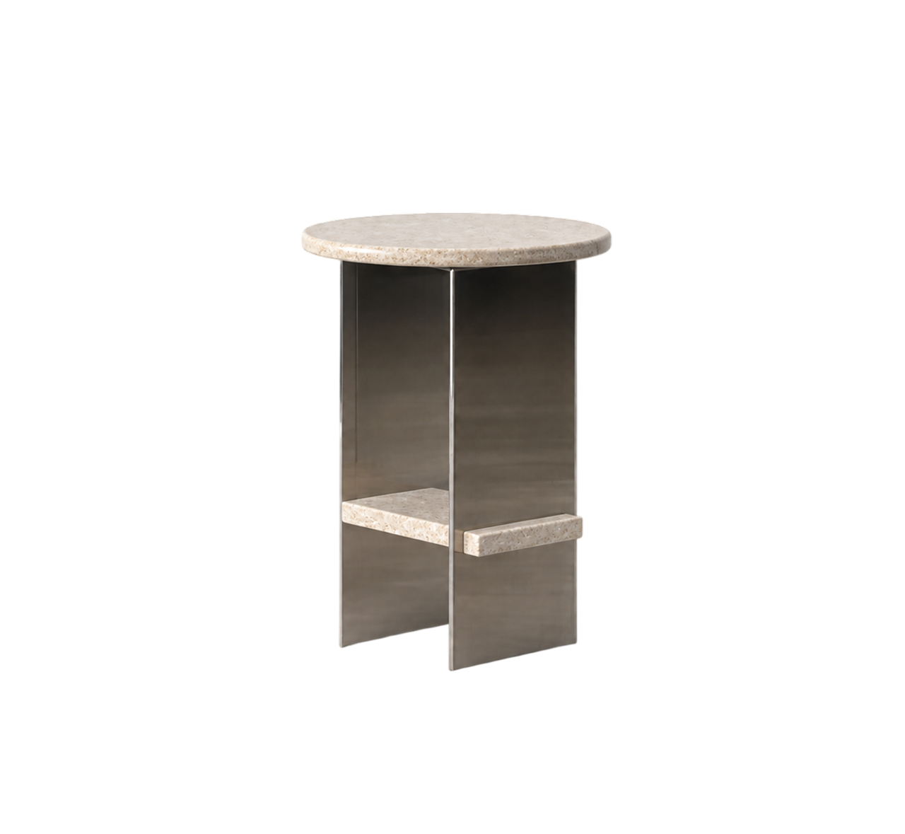 Black Granite Side Table (Custom) - view 1