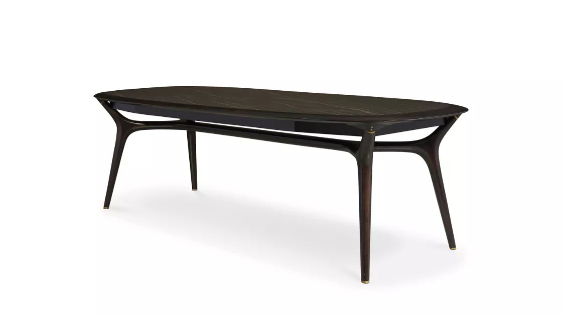 winch | Dining table with Noir Desir ceramic extension.